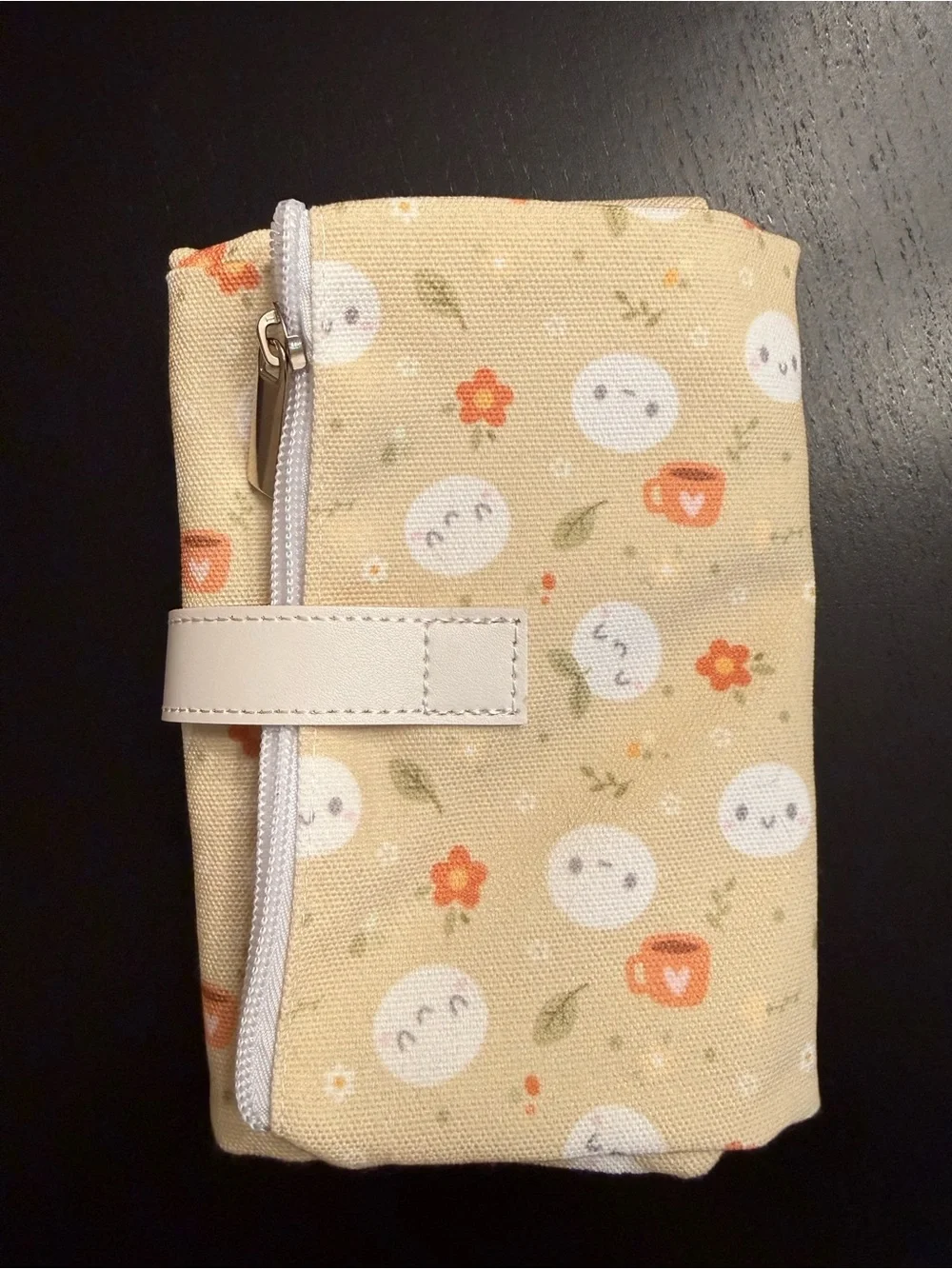 The Coffee Monsterz Co (TCMC) Emoti Floral Canvas Stationary Pen/Pencil Pouch